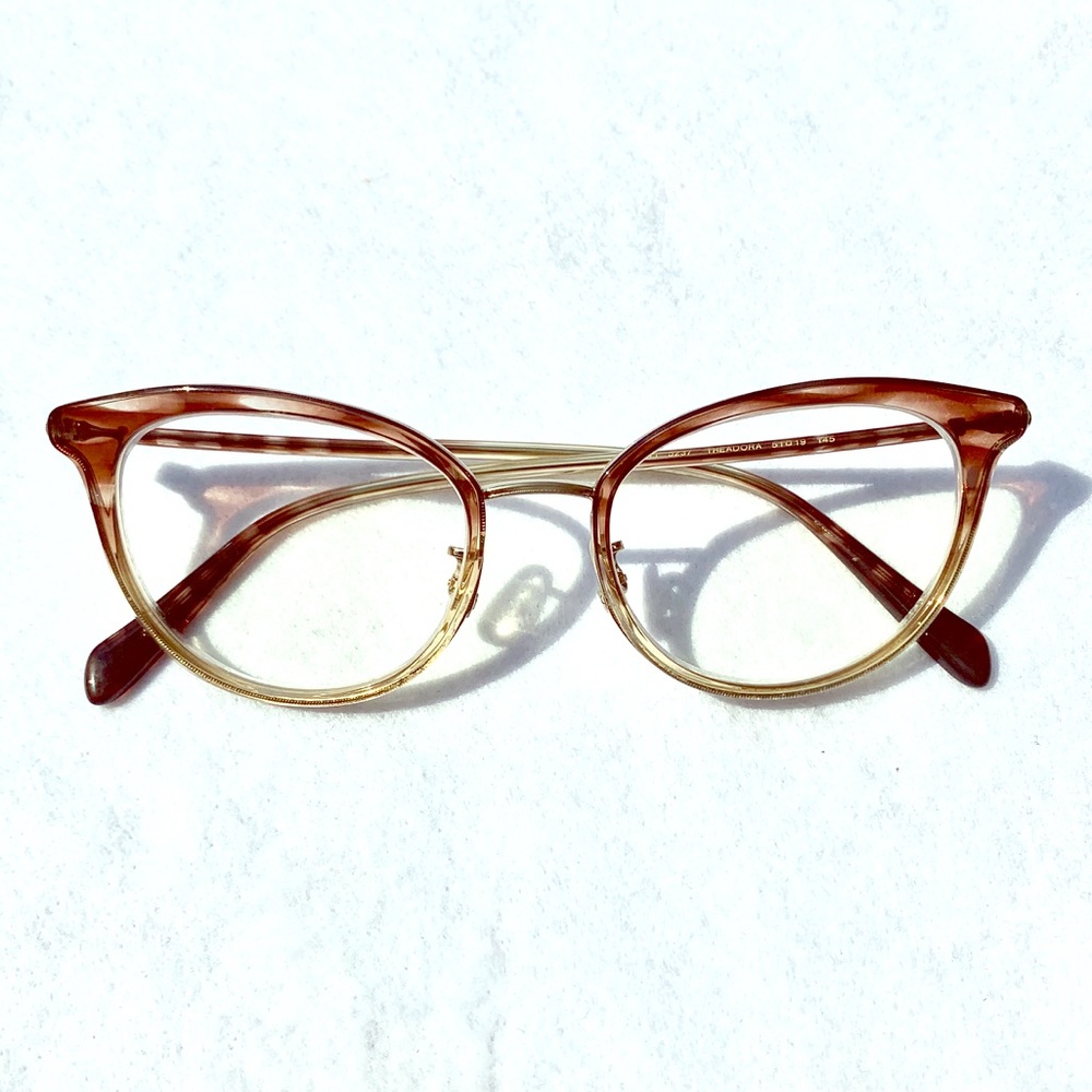 Oliver Peoples Theadora Henna Cat Eye Glasses